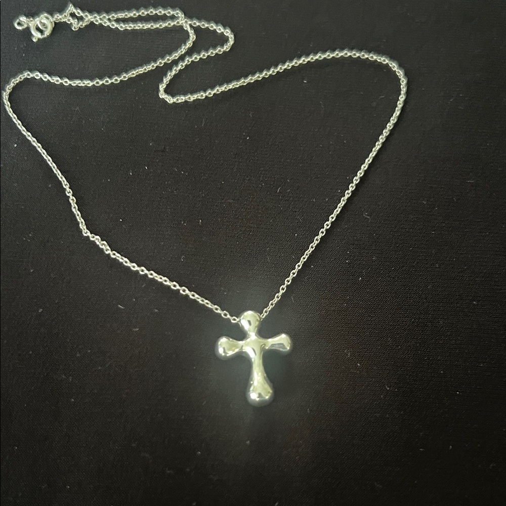 Silver Cross Pendant Necklace